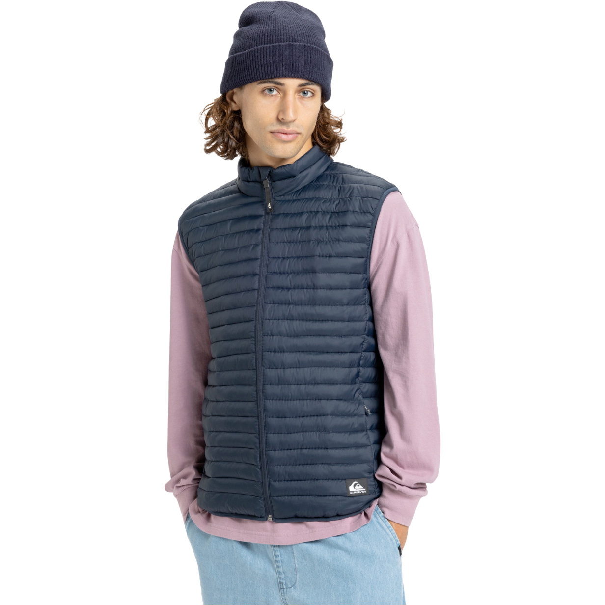 2026 Casaco Sem Mangas Com Padrão Escamoso Para Homem Da Quiksilver , Modelo « Insulator », EQYJK04191 - Dark Navy